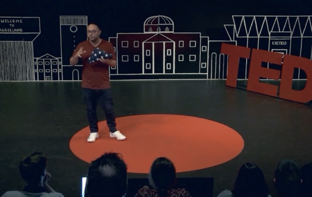 Michael Green on TEDx TAMU stage